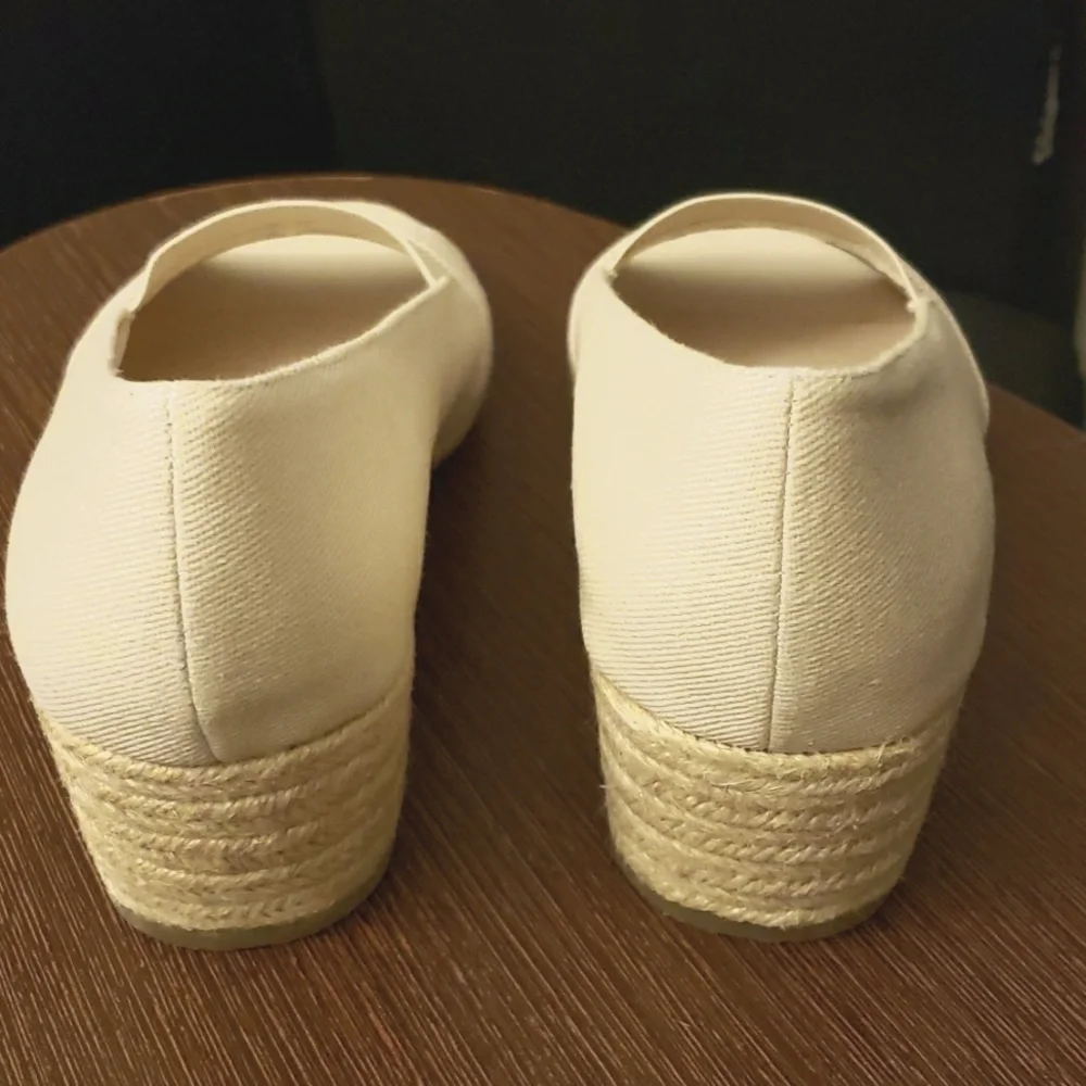 LifeStride Women's Sola Espadrille Wedge Sandal Size 8W